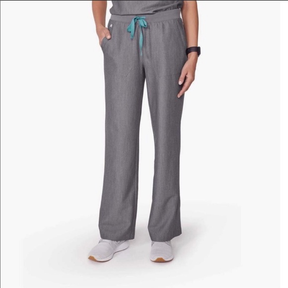 Figs Pants - Figs Graphite Teresina Wide Leg Scrub Pants